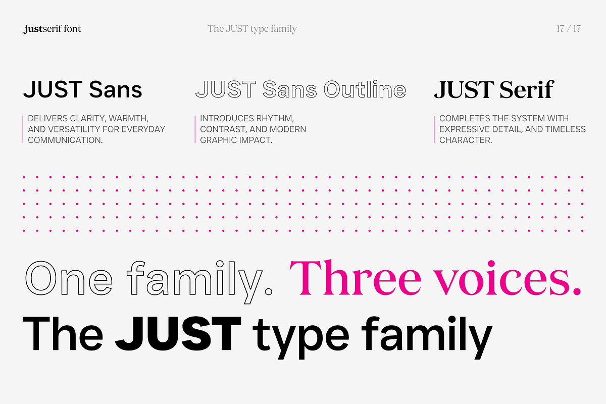 JUST Serif Modern Editorial Typeface, a Serif Font by JUST Creative (Photo 17 of 17)