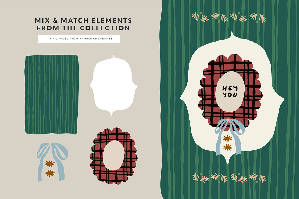 170+ Whimsical Frames & Bows, a Decorative Illustration by Olia (Photo 13 of 20)