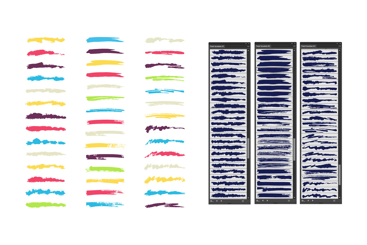 1200 Paint and Ink brushes, a Brush Add-On by Graphic patterns (Photo 3 of 8)