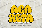 ACARETA | Groovy Display Typeface, a Serif Font by The_Type (Thumbnail 1 of 12)