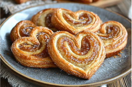 Heart shaped palmiers made with, an Arts & Entertainment Photo by Lermont51
