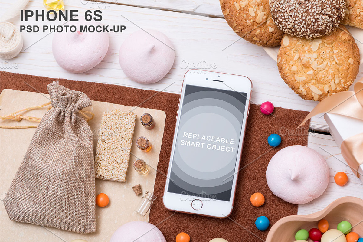 iPhone 6s Mock-Up, an iPhone Mockup by mockupgeek (Photo 1 of 3)