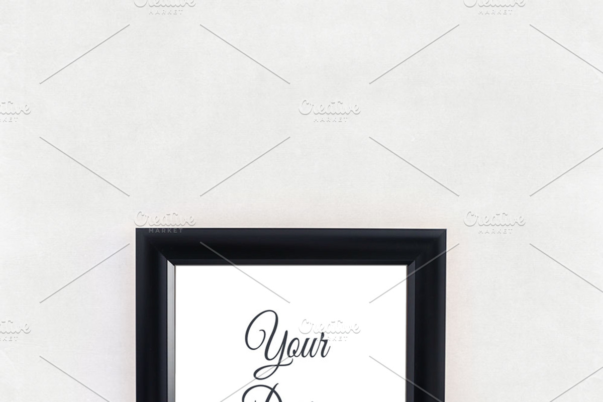 Succulent and Black Frame Mockup, a Print Template by SunnyTangerine Stock (Photo 2 of 2)