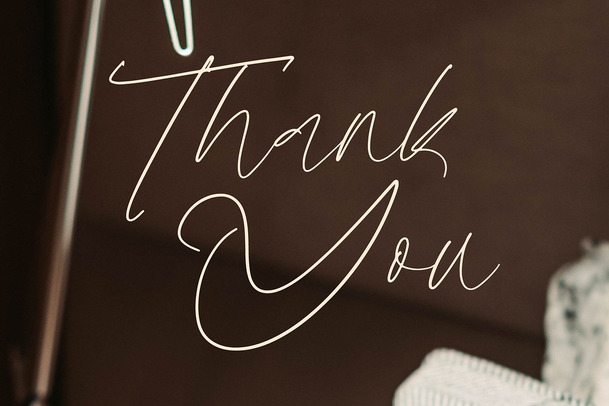 Gilberons Knighten Elegant Signature, a Script Font by Letterena Studios Script (Photo 15 of 15)