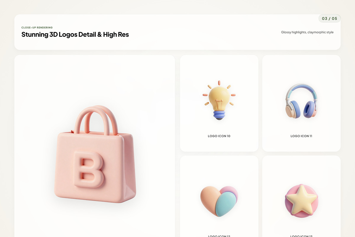 3D Logo Icons, an Emoji Icon by River Visual (Photo 3 of 5)