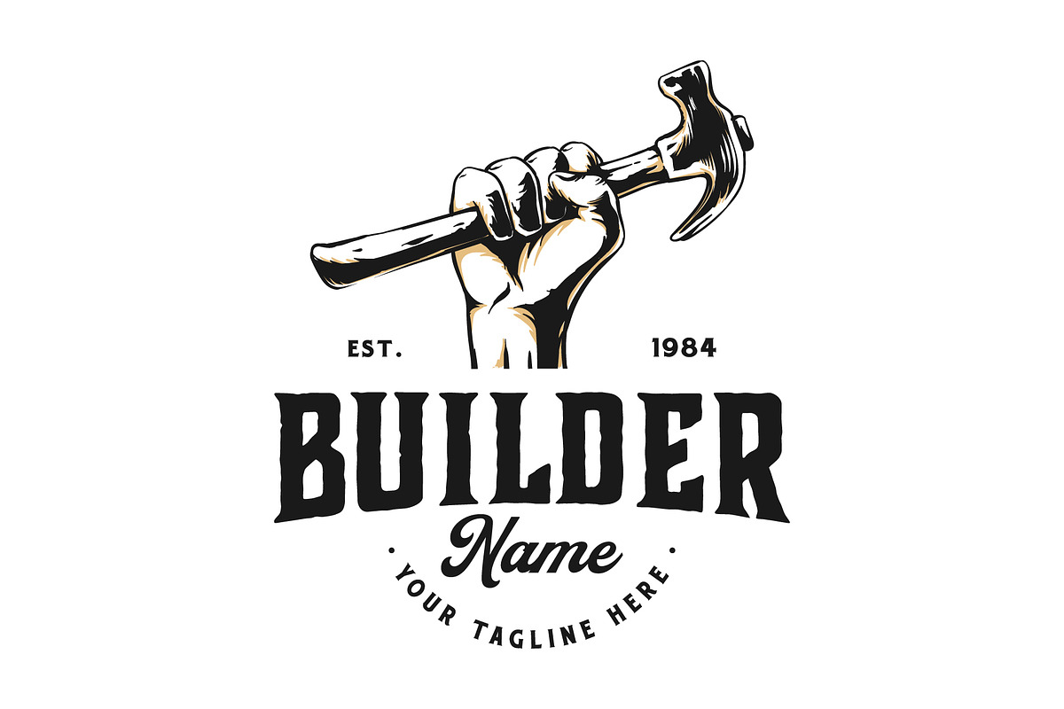 Vintage Carpentry And Mechanic Logo, a Branding & Logo Template by zdson (Photo 2 of 2)