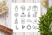 Christmas set with Santa Clauses, an Object Graphic by Holovei (Thumbnail 3 of 7)