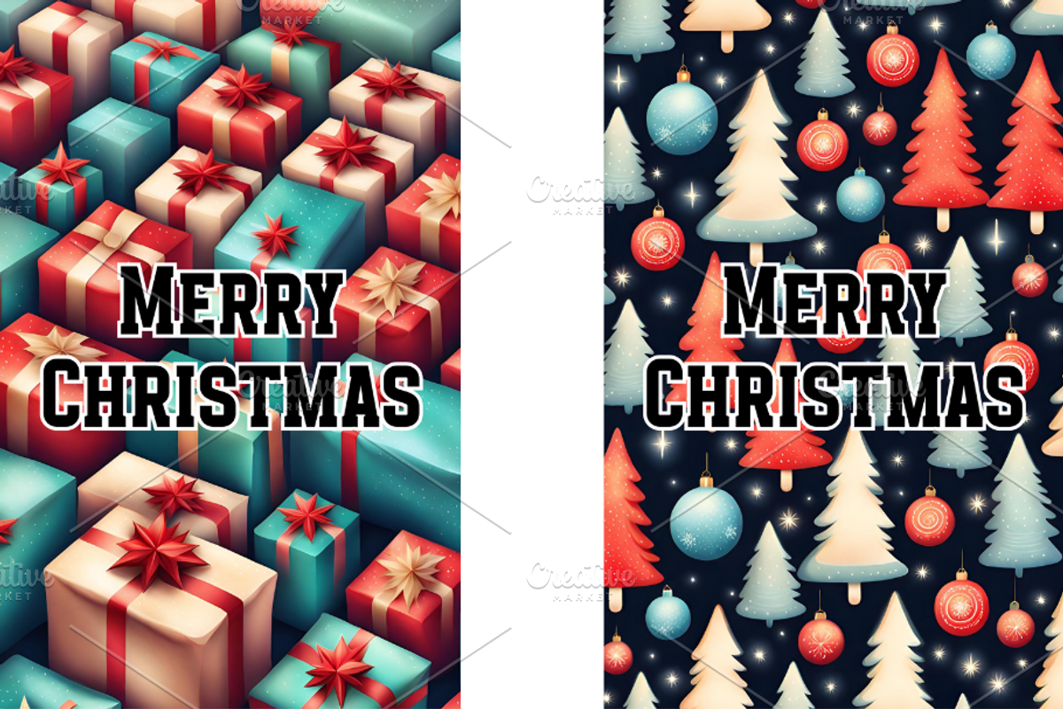 Christmas Card Designs Bundle 4, a Card Template by Jay Major Designs (Photo 6 of 8)