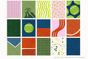 Tenniscore: 50 Whimsical Backgrounds, a Background Graphic by PaperJamLab (Thumbnail 8 of 17)