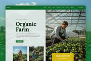 Organic Farm WordPress Theme, a WordPress Template by Nicdark Themes (Thumbnail 1 of 4)