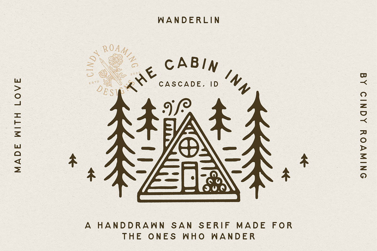 WANDERLIN by Cindy Roaming Designs, a Sans Serif Font by cindyroamingdesigns (Photo 4 of 6)
