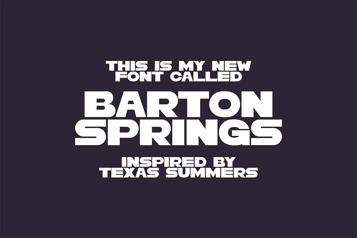 Barton Springs Hand Drawn Font, a Font by nickqtx (Photo 1 of 4)