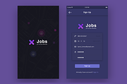 xJobs  (App UI), an UI Kit Template by Rebound  (Thumbnail 7 of 9)