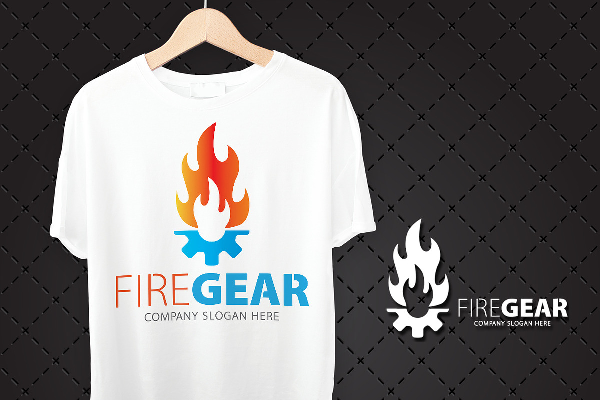Fire Gear Logo, a Branding & Logo Template by Creative Dezing (Photo 2 of 4)