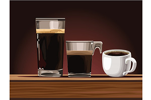 Coffee Set Drinks