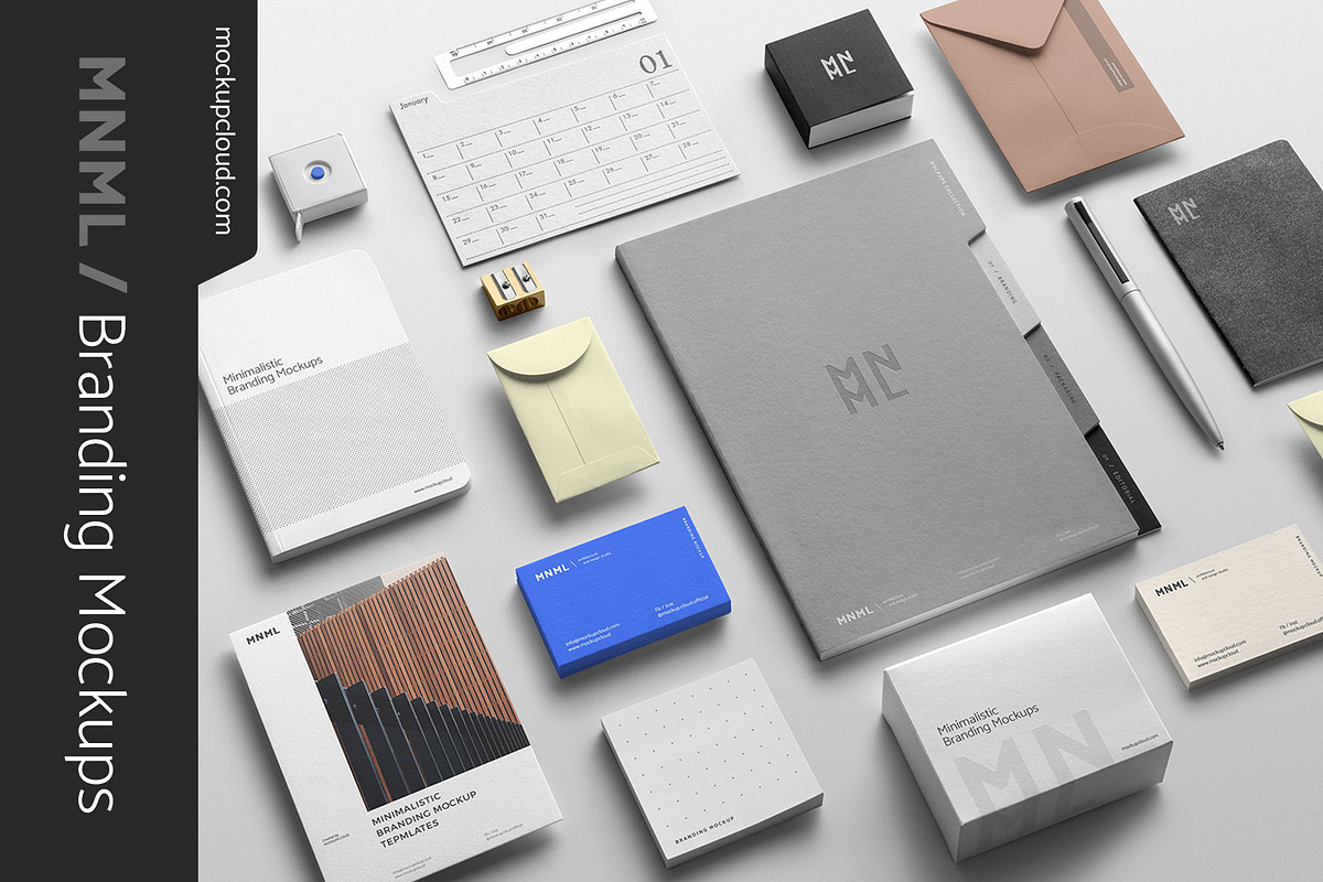 MNML / Branding Mockup Kit, a Product Mockup by Mockup Cloud (Photo 1 of 23)