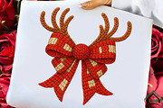 Faux Crochet Christmas Coquette Bow, an Illustration by Craft Nest (Thumbnail 3 of 7)