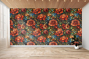 Rosette - Seamless Stained Flowers, a Pattern Graphic by Pixel Perfect Patterns (Thumbnail 4 of 11)