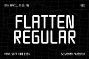 Flatten, a Sans Serif Font by Here  FF (Thumbnail 1 of 15)