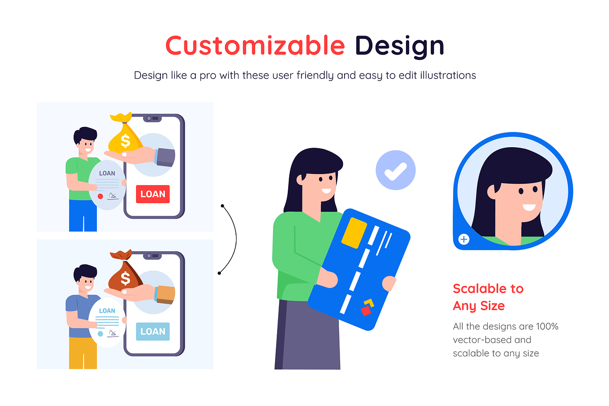 Online Payment Illustrations, a Background Graphic by Brickclay (Photo 4 of 8)