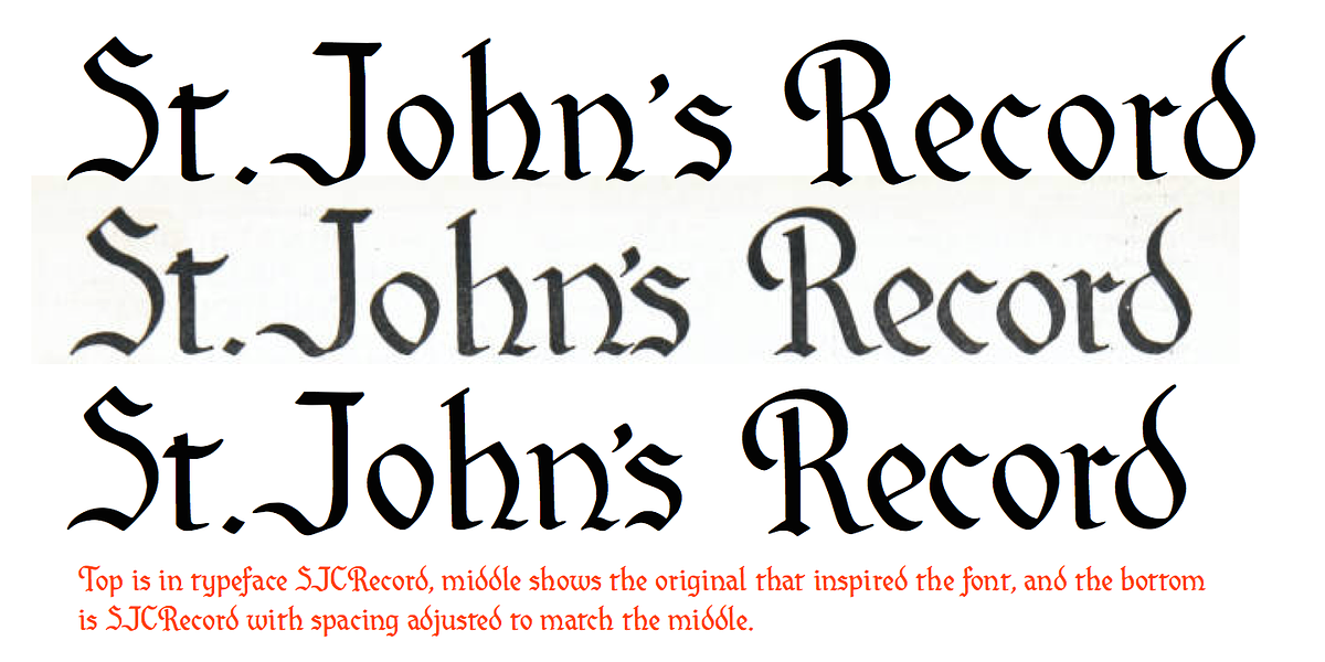 SJURecord, a Blackletter Font by Ingrimayne Type (Photo 7 of 7)