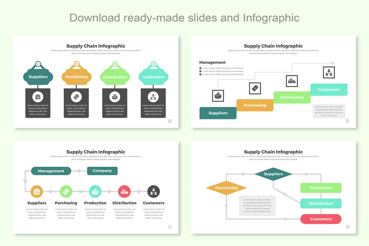 Supply Chain Infographic Google Slid, a Templates & Theme by Mighty-Slide (Photo 4 of 7)