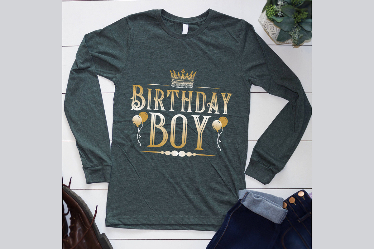 Birthday Graphic T Shirt  For Boys, a Graphic by Vector Portal (Photo 5 of 5)