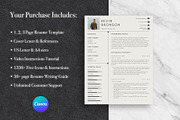 Sleek Resume Template Pack | Canva, a Resume Template by Lux Resume (Thumbnail 8 of 9)
