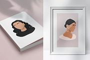 Abstract Women Portraits, an Illustration by Katerine Kolak (Thumbnail 4 of 8)