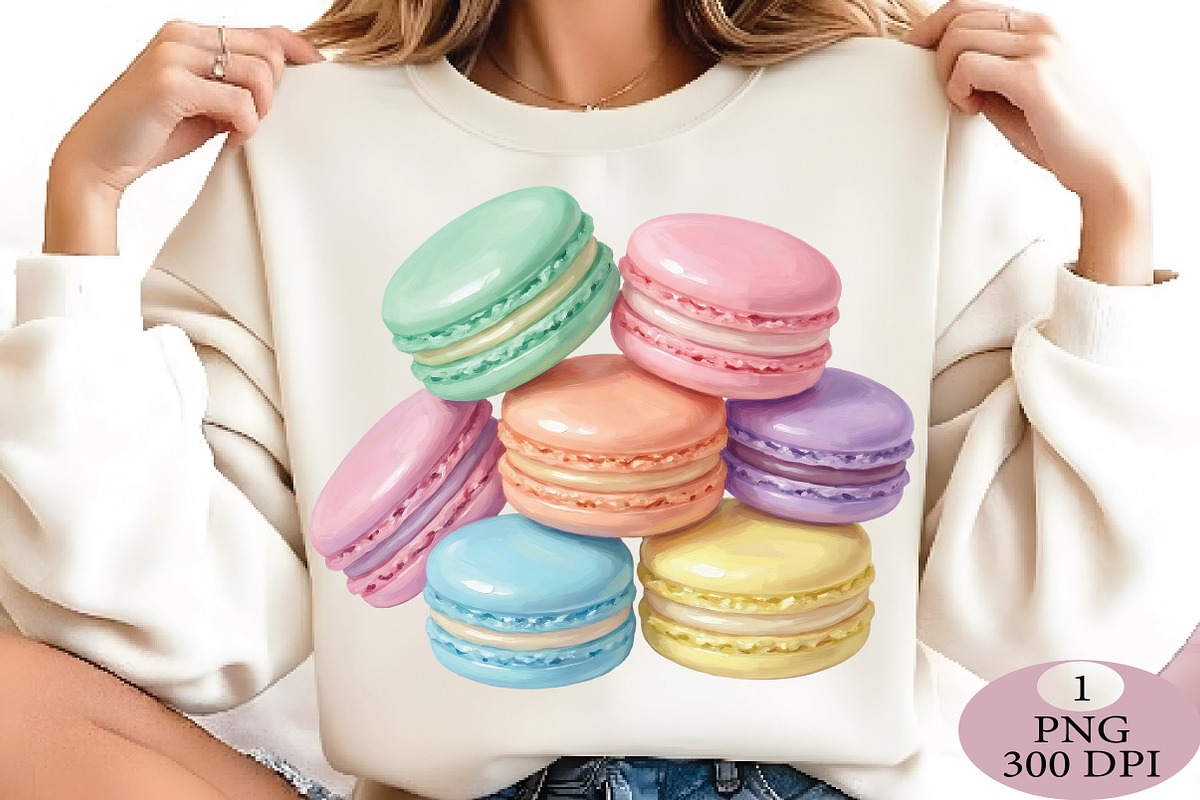 Pastel Macarons PNG, an Illustration by Daily.Designs (Photo 2 of 5)