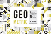 Modern Geometric Pattern Set, a Pattern Graphic by Anugraha Design (Thumbnail 2 of 8)