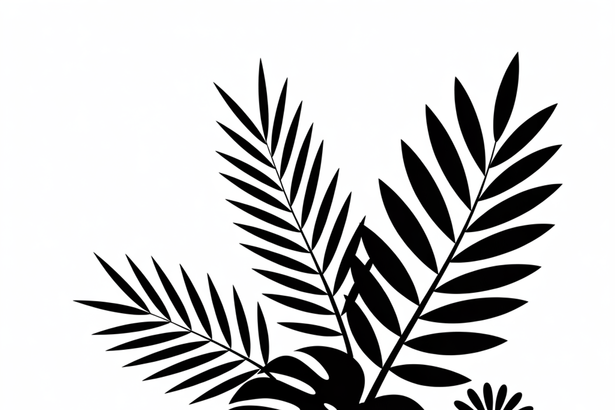 collection tropical leaf silhouette, an Illustration by Amazin_art (Photo 7 of 21)