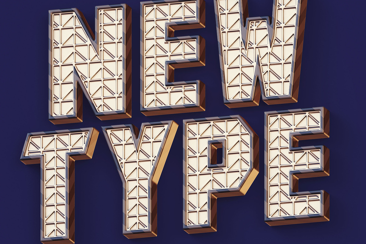 Futuristic Structure - 3D Lettering, a Graphic by MIIM (Photo 5 of 7)