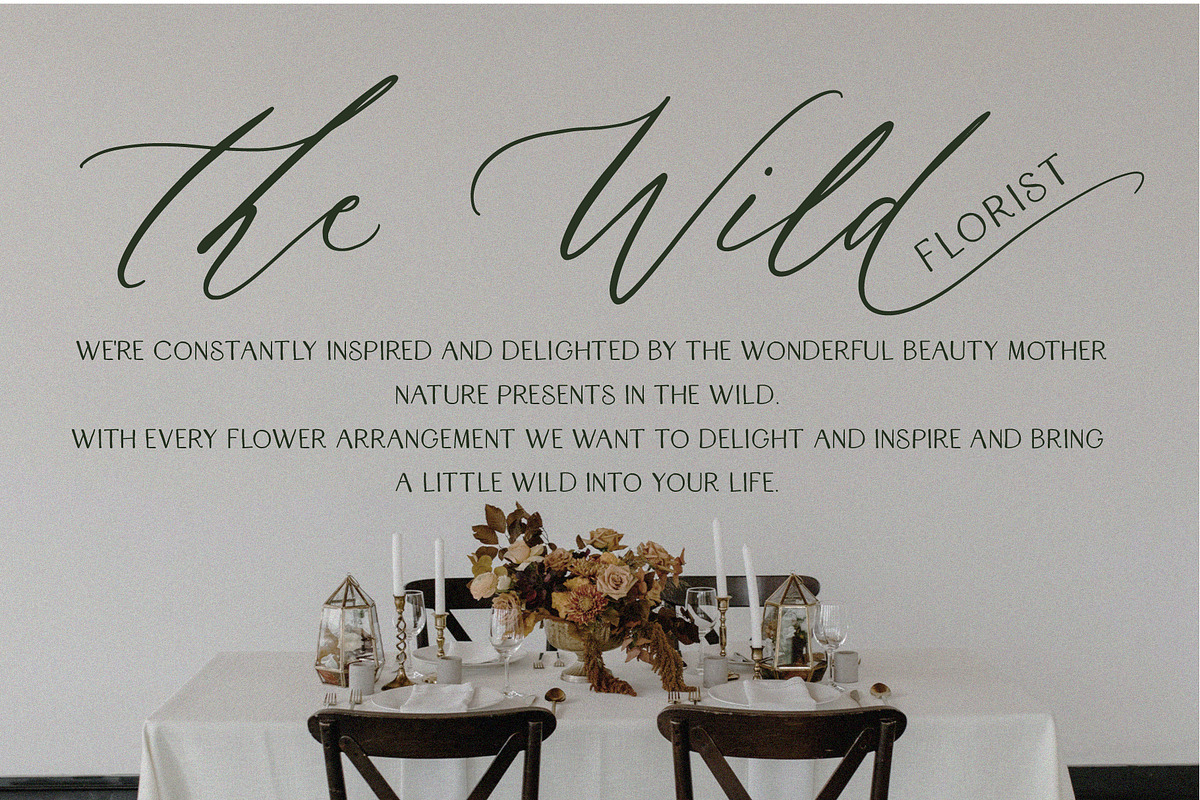 Autumn Melody // Wedding Calligraphy, a Script Font by PeachCreme (Photo 14 of 20)