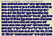 Settled Writing - Bold Retro Font, a Serif Font by 177Studio (Thumbnail 8 of 8)