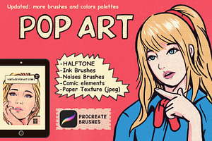 Pop Art and Vintage Comic Brush Set