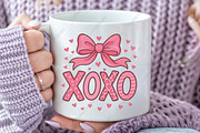 Xoxo Coquette Bow Valentine PNG, an Illustration by CraftArtStudio (Thumbnail 3 of 3)