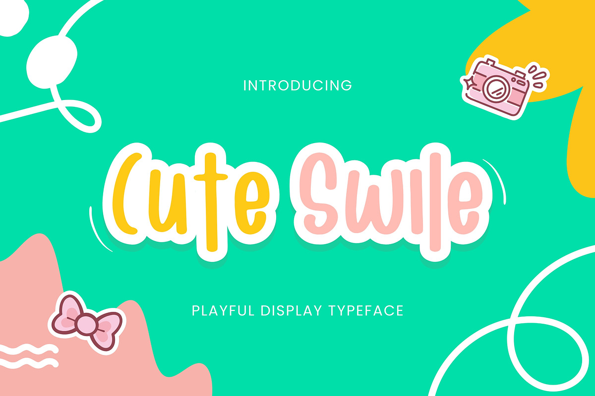 Cute Swile – Fresh & Cheerful Font, a Handwritten Font by socutefont (Photo 1 of 10)
