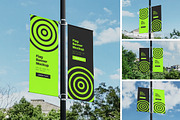 High Quality Flag Mockup, an Advertising Mockup by AKMAL STUDIO (Thumbnail 1 of 5)