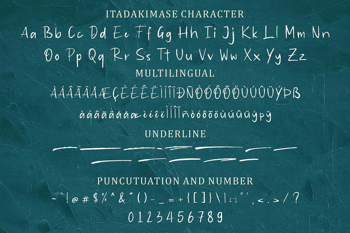 Itadakimase Font, a Script Font by Allouse Studio (Photo 10 of 12)