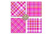 Neon Valentine Plaid Digital Papers, a Pattern Graphic by JennyL Designs (Thumbnail 5 of 8)