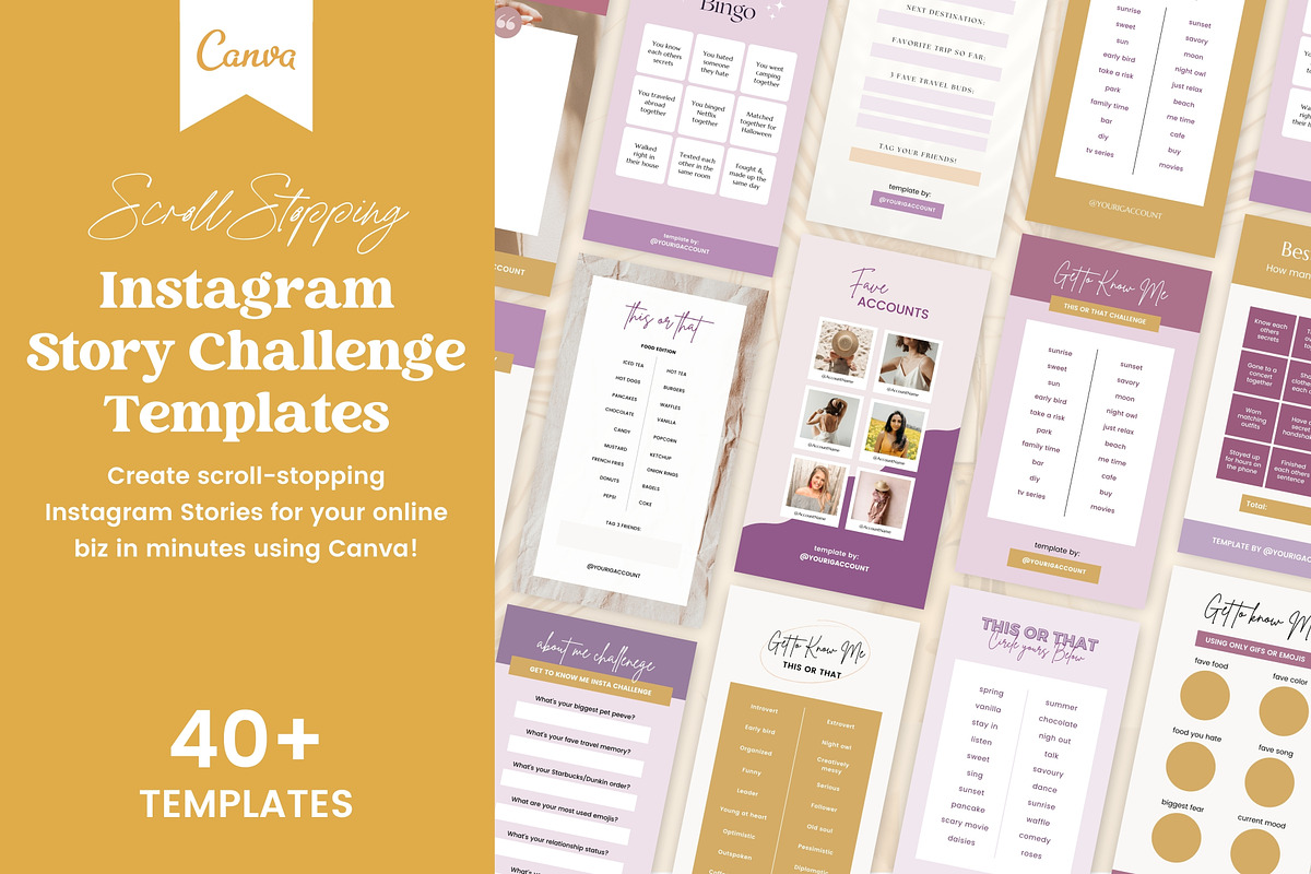 Instagram Story Challenges Canva, a Social Media Template by Fallon Gerst (Photo 1 of 6)
