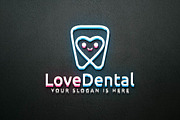 Cute Happy Love Dental Care Logo, a Branding & Logo Template by jongcreative (Thumbnail 3 of 4)
