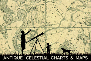 Antique Celestial Charts & Maps