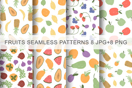 Fruits Seamless Patterns