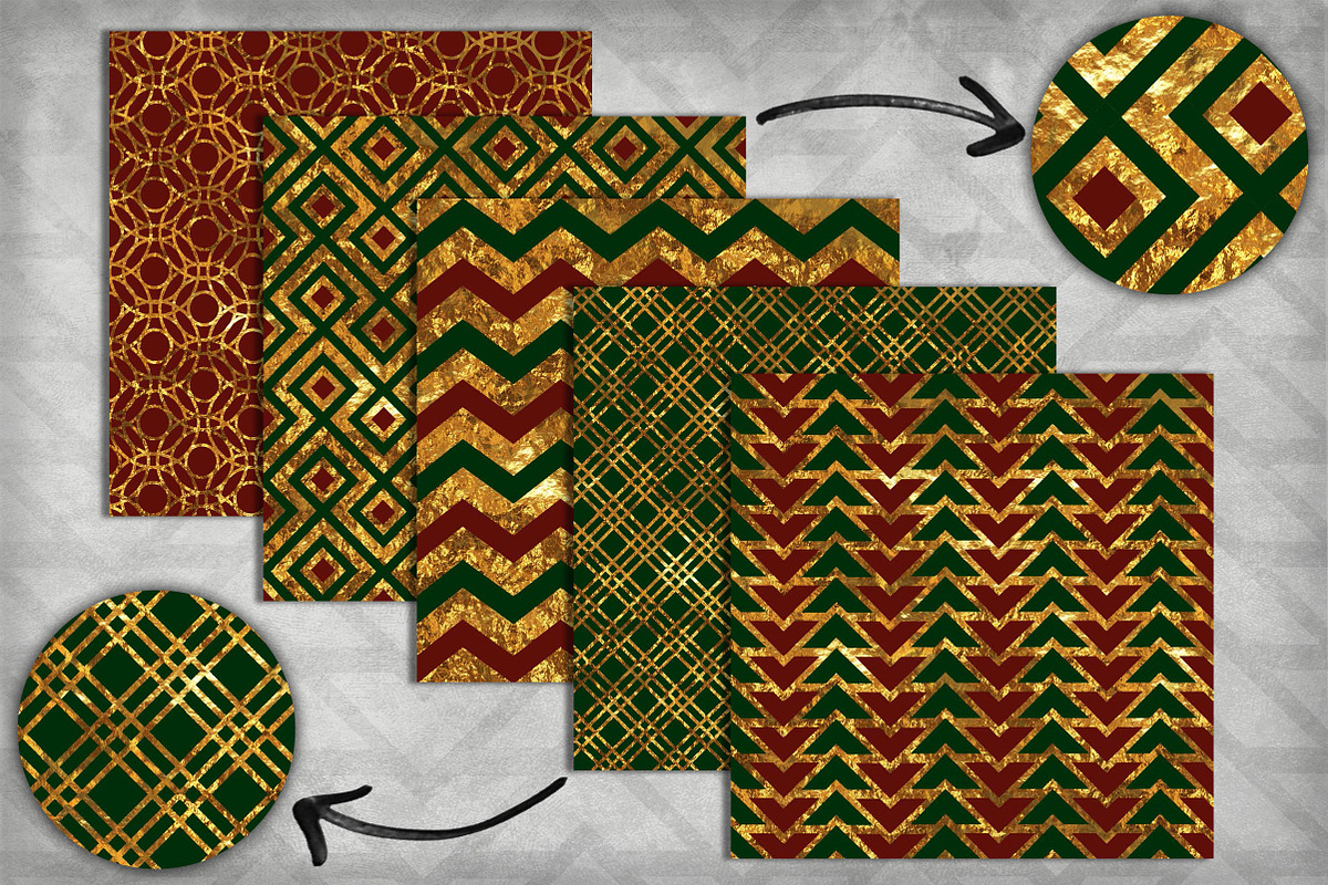 Christmas Red Green and Gold Pack preview 3