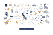 Cute Dinosaur Space Explorer, an Animal Illustration by Barkova Nadya (Thumbnail 3 of 6)