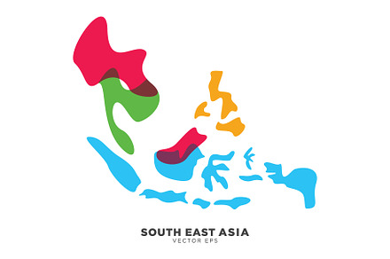 South East Asia Map Vector