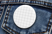 Pin Badge on Denim Mockup, a Merchandise Mockup by Nathatype (Thumbnail 9 of 9)
