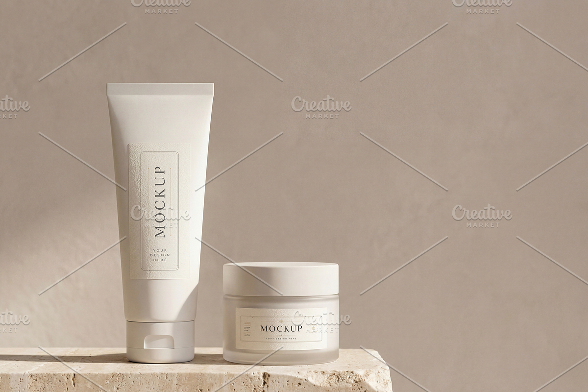 Minimal Skincare Packaging Mockups, a Packaging Mockup by Enysstrale (Photo 5 of 9)